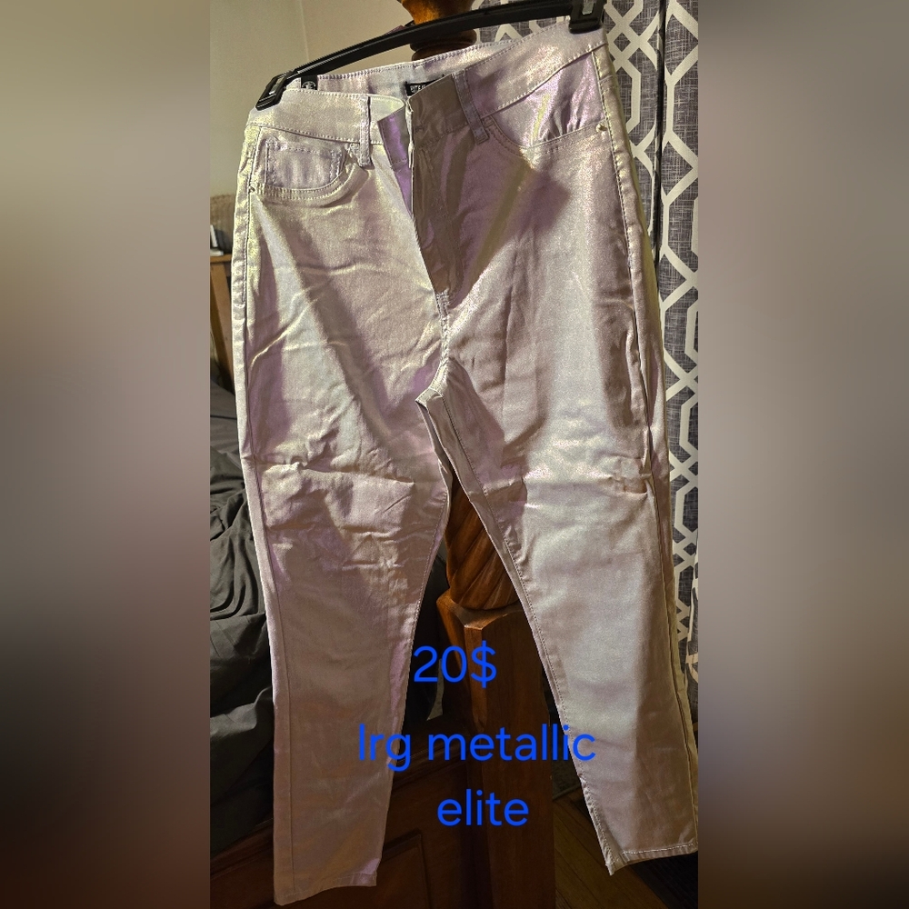 Shiny Metallic Pants